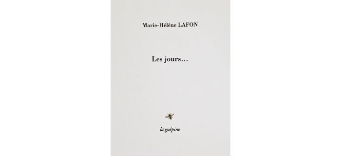 <p><strong>Marie-H&eacute;l&egrave;ne LAFON,</strong> <em>Les Jours</em></p>